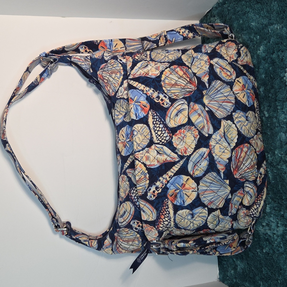 Vera Bradley Blue and Orange Patterned Shoulder Bag